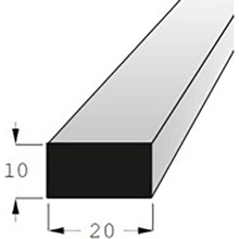 Hranolek 20x10 mm, délka 200 cm