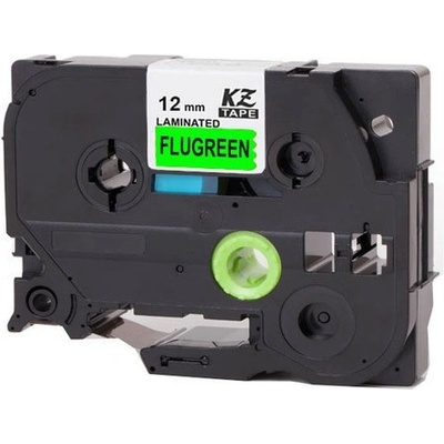 Compatible Съвместима лента с Brother TZ-D31/TZe-D31, сигнал 12mm x 8m, черен печат/зелен фон (TZeD31)