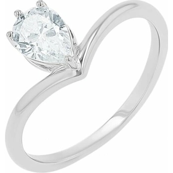 Eppi zásnubný prsteň s pear diamantom Ingrid RE48806