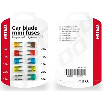 AMIO Autopojistky 10ks blistr Mini – Hledejceny.cz