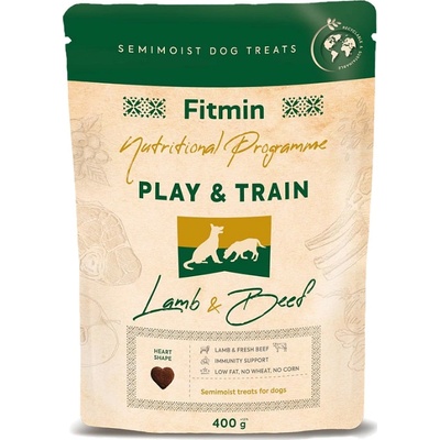Fitmin NP Play and Train Lamb & Beef výcvikový pamlsek 400 g