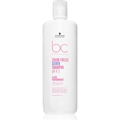 Schwarzkopf BC Bonacure Color Freeze Silver сребърен шампоан за блонд коса и коса с кичури 1000ml