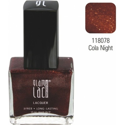 GlamLac Lak na nehty 118078 Cola Night 15 ml
