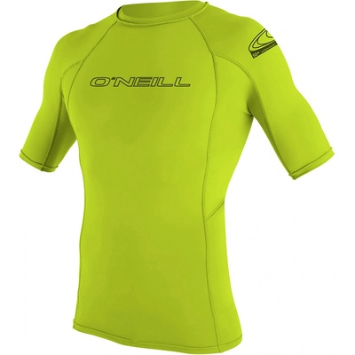 O'Neill Basic Skins S/s Rash Guard lime