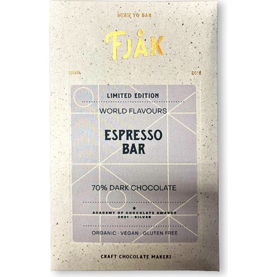FJAK Sjokolade 70% hořká ESPRESSO BAR BIO 60 g