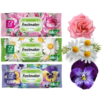 Freshmaker vlhčené hygienické utierky 72 Ks
