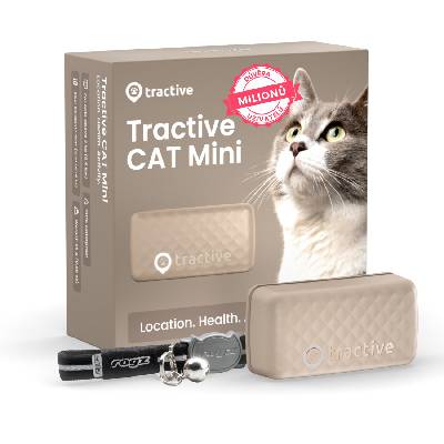 Tractive GPS CAT Mini, Hnedá TRCAT5BR