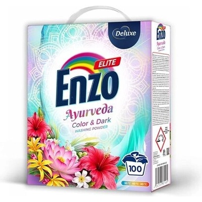 Enzo Elite Ayurveda Color & Dark prací prášek na barevné a tmavé prádlo 5,5 kg 100 PD