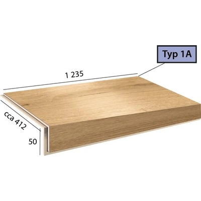 Karndean International Ecoline Step - Schod bez nosu - 1A/9591 Dub kráľovský svetlý