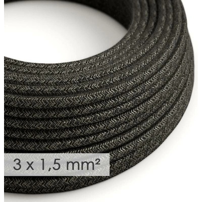 Creative Cables 3x1,5mm² len přírodní antracit 1 m