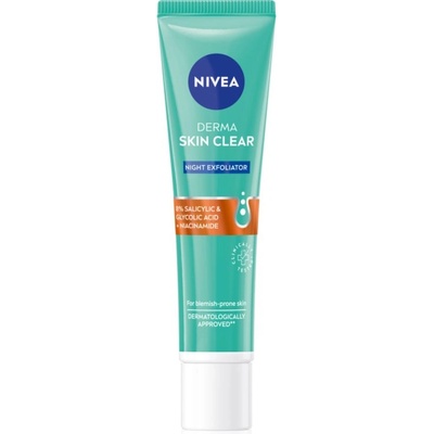 Nivea Derma Skin Clear нежен нощен пилинг 40ml