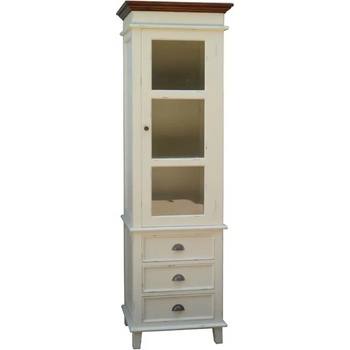 Image 1 of EX Home Витрина EX Home модел Bergamo КB, 60 см, Бял антик