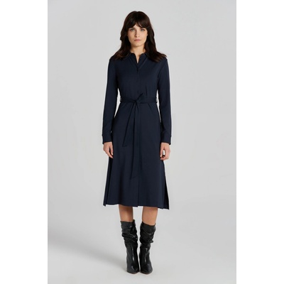 Gant Slim Jersey Shirt Dress modrá