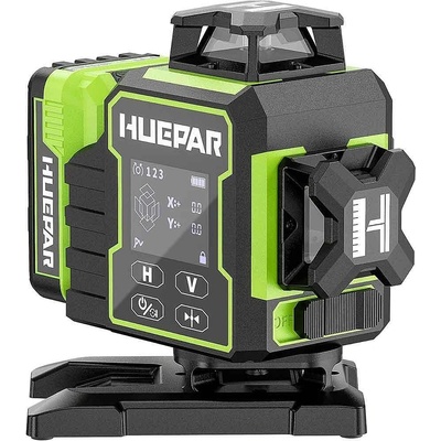 Huepar Нивелир лазерен линеен, Huepar W04CG, 20 м, зелен лъч, 16 проекции (UNI-011413)