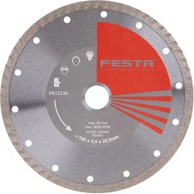 KOTOUČ DIAMANTOVÝ FESTA TURBO 180x22,2 mm