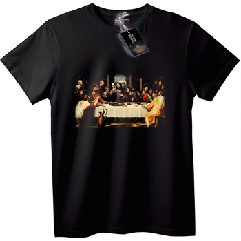 NOONEBRAND Тениска Последната вечеря - S, Black