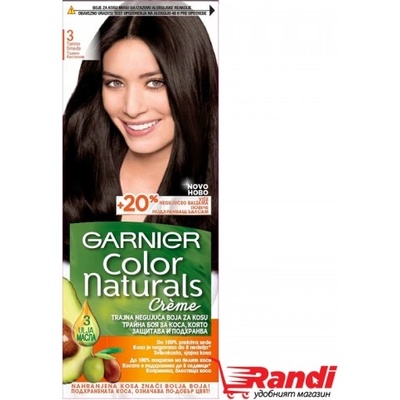 Garnier Боя за коса Garnier Naturals тъмно кестеняв №3