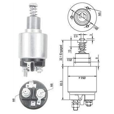 Elektromagnetický spínač pre żtartér MAGNETI MARELLI 940113050129