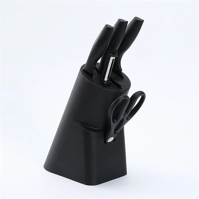 IRIS KT-018-BK черен комплект кухненски ножове 6бр (KT-018-BK)