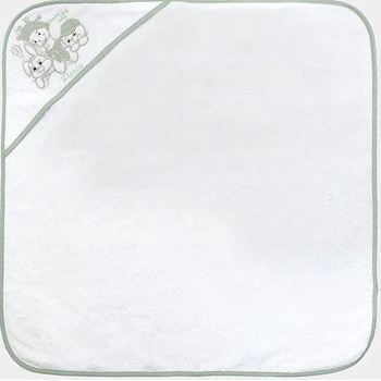 Bambino Casa Хавлия с качулка Bambino Casa - Paris, Bianco Mint, 75 х 75 cm (3217)