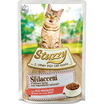 Stuzzy Cat Shreds Trhané hovädzie mäso 85 g