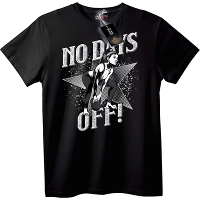 NOONEBRAND Тениска Без Почивни Дни - Фитнес - L, Black