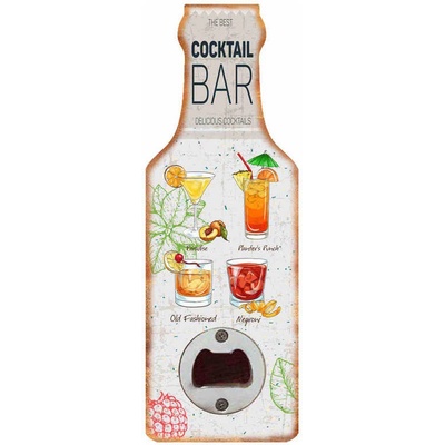 Ceduľa Otvárač na fľaše Cocktail Bar