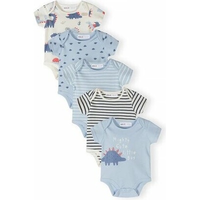 Body kojenecké 5pack Minoti BABYPACK modrá
