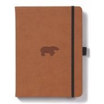 DINGBATS A5+ Wildlife Brown Bear Notebook - Dotted