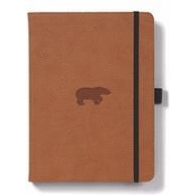 DINGBATS A5+ Wildlife Brown Bear Notebook - Dotted