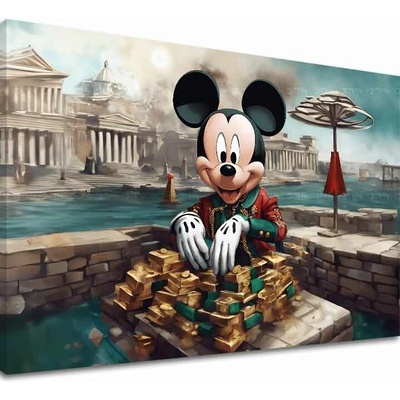 Obraz na plátne - Bohatý Mickey Mouse | rôzne rozmery - 60x90 cm