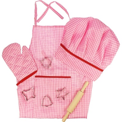 Bigjigs Toys set pro šéfkuchařku růžový