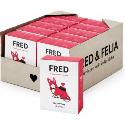 Fred menu z dusenej cichlidy s amarantom 10 × 390 g