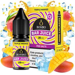 Bombo Bar Triple Mango Ice Nic Salts 10ml 10mg