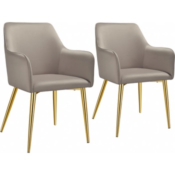 Tectake 405475 taupe 2 ks