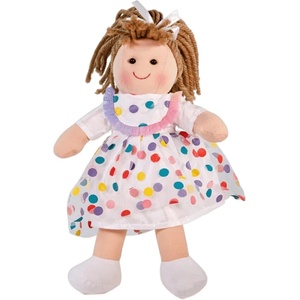 Bigjigs Toys Детска кукла Bigjigs - Фиби, 25 cm (BJD065)