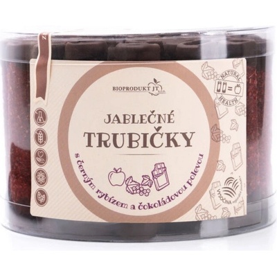B.Produkt Trubičky jablečné s čierným rybízem a čokoládou dóza 540 g