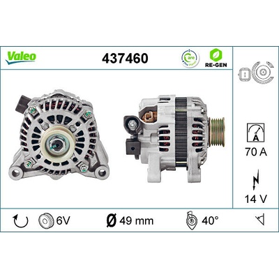 Alternátor VALEO 437460