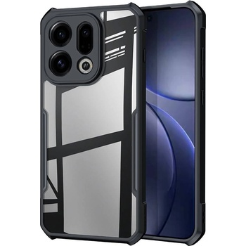 OPPO Защитен Калъф XUNDD за Oppo Find X9 5G - TPU+Acrylic, Прозрачен, 4-ъглова защита, Вкл. Протектор - Черен