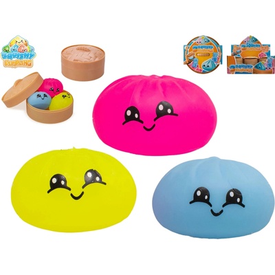 Squishy Dumpling antistresový mačkací knedlík v bambusovém košíku Náhodně – Zboží Dáma