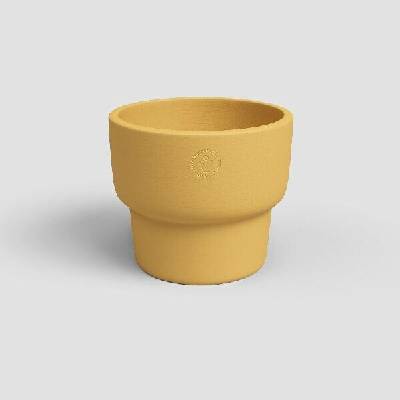Artevasi Květináč ECHO 20cm keramika žlutá YELLOW