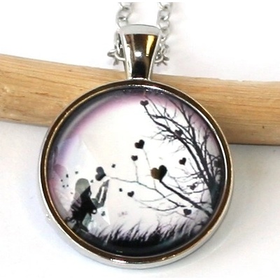 Fashion Jewerly Řetízek Amulet Andělská Víla posílá srdíčka plná lásky 2211