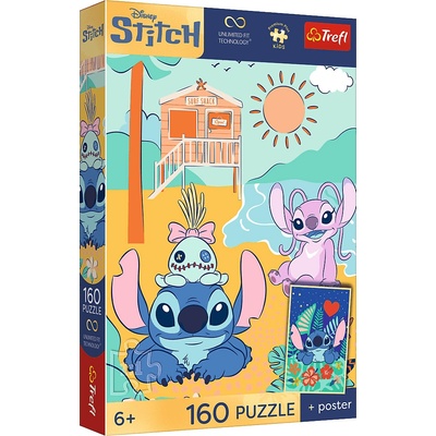 TREFL Premium Plus Kids Lilo & Stitch Na vlnách 160 dílků
