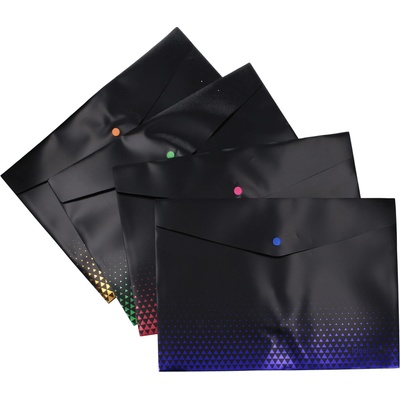 Wiky Složka s drukem 33x23 cm Černá s pruhem