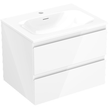 Mexen Orio шкаф за баня 60 см с умивалник Vela, 2 чекмеджета, бял гланц - 91A10-06047-2-BFF00-W23M00 (91A10-06047-2-BFF00-W23M00)