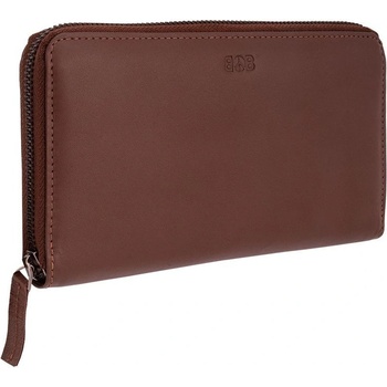 Luxusní dámská kožená peněženka Soft hnědá