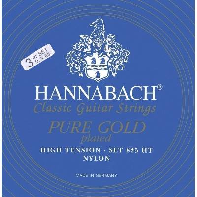 Hannabach série 825 High tension Speciální pozlacení 3-bas GEW652628