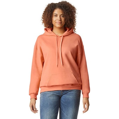 Gildan Unisex mikina s kapucňou GSF500 Tangerine
