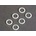 Traxxas White plastic washers (5x8x1.0mm) (6), TRX3685 (TRX3685)