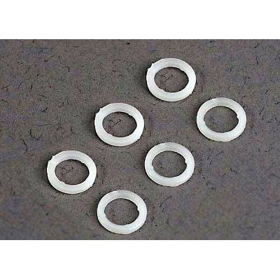 Traxxas White plastic washers (5x8x1.0mm) (6), TRX3685 (TRX3685)